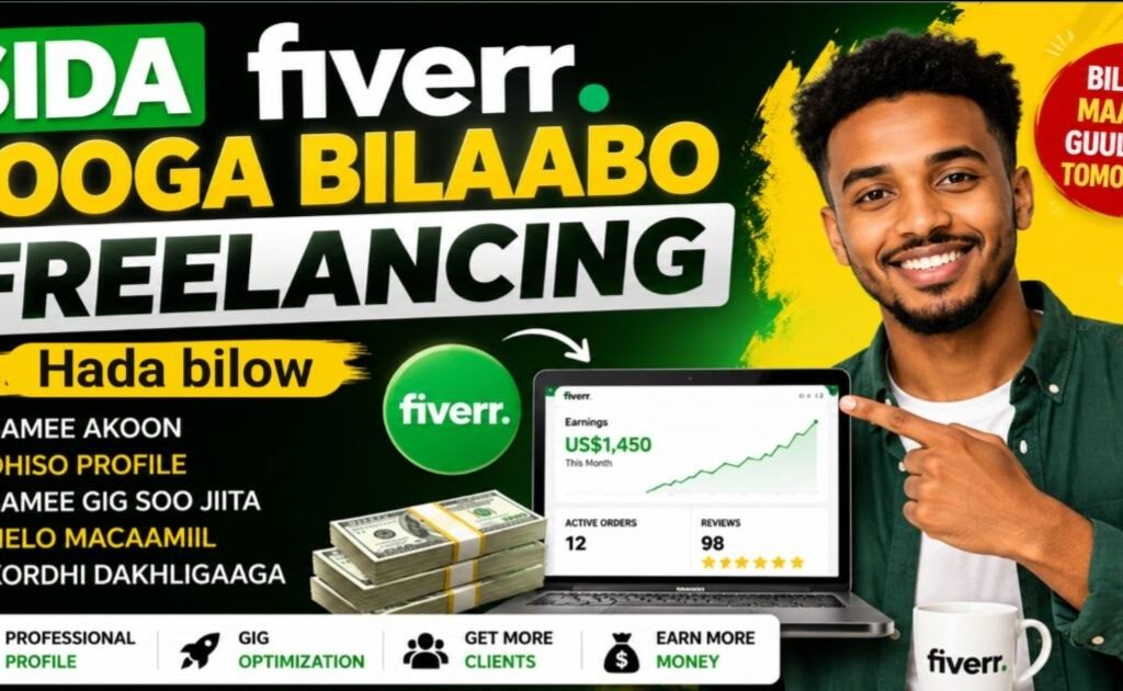 Sida Fiverr Looga Bilaabo Freelancing Step by Step
