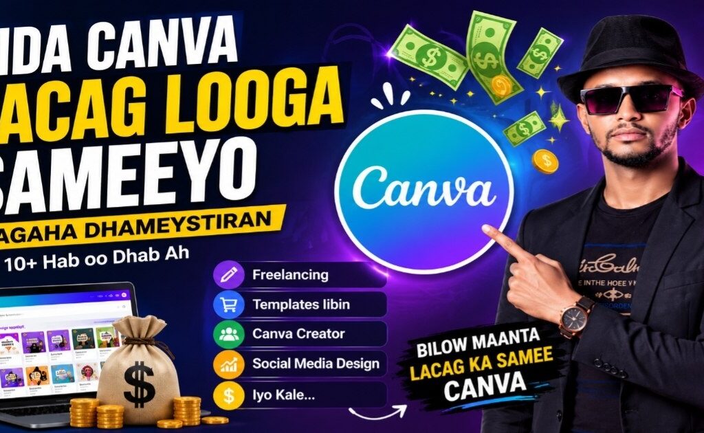 Canva lacag ka samee