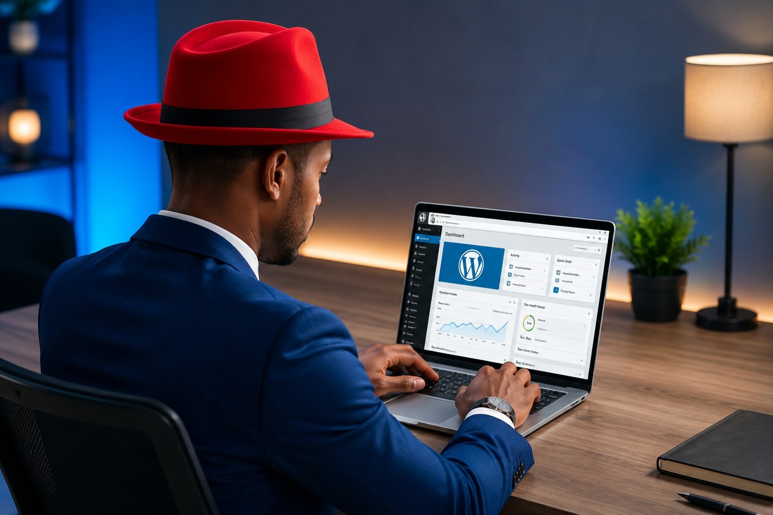 WordPress dashboard oo lagu dhisayo website casri ah