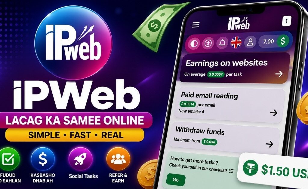 Sida lacag looga sameeyo IPWEB adiga gurigaaga jooga Step by Step